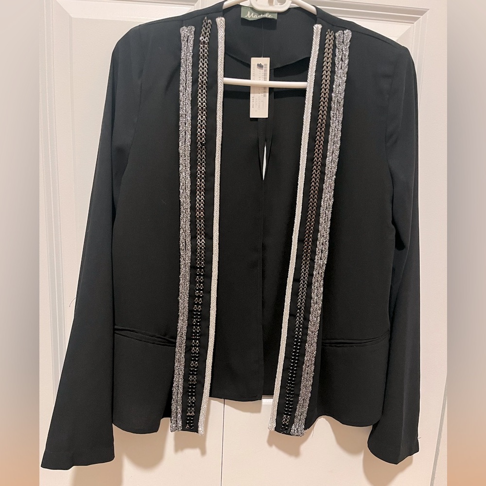 Sequined black blazer- never worn!
